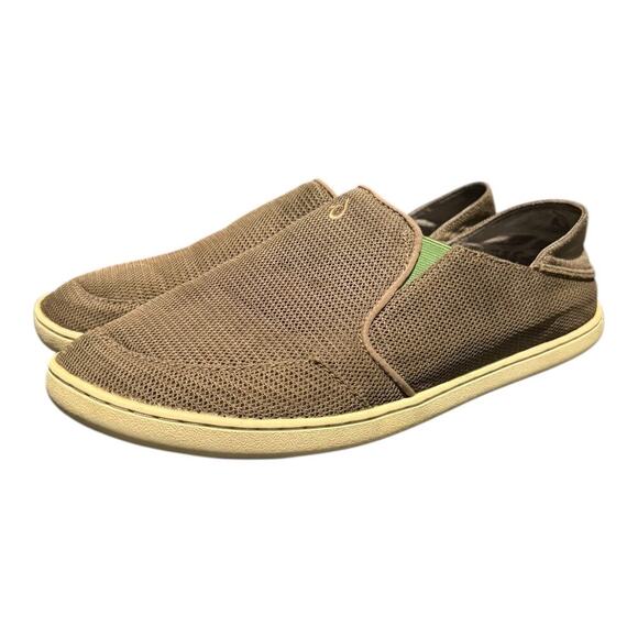 OluKai Other - OluKai Nohea Mesh Slip On Casual Loafers Shoes Mustang/Lime Peel Men's Size 9.5